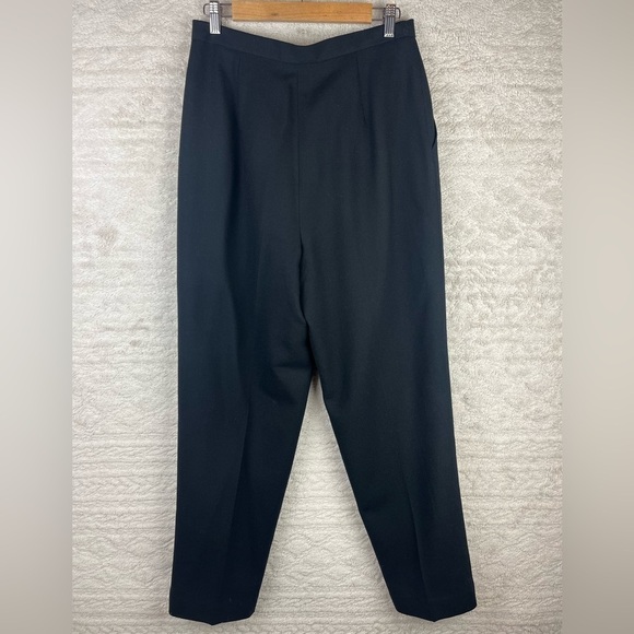 LAUREN RALPH LAUREN 100% Wool Black Pants Trousers Size 12 - Picture 3 of 12